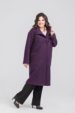 Женские драповые пальто больших размеров в СПБ