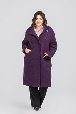 Пальто драповые женские большого размера зима Россия