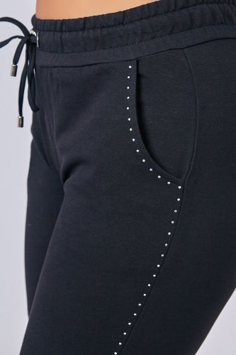 Комплект 14409 блуза,брюки черн.